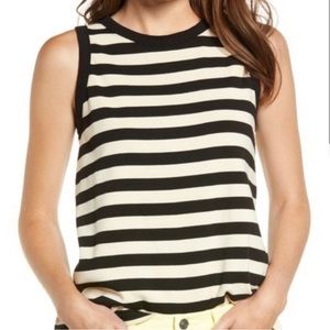 Current/Elliot - The Easy Striped Crewneck Muscle Tank, size 1 (appx size small)